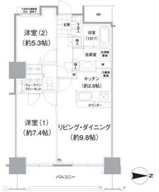 イストワール 1205 間取り図