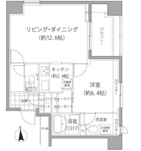 エーデル練馬 1010 間取り図