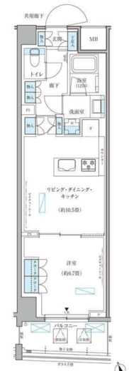 パークアクシス文京本郷 402 間取り図