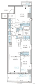 パークアクシス文京本郷 501 間取り図