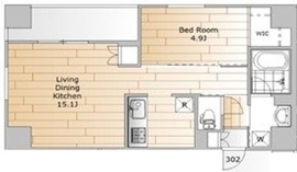 ルネスクラカタ 302 間取り図