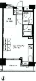 フリーディオ大崎 4階 間取り図
