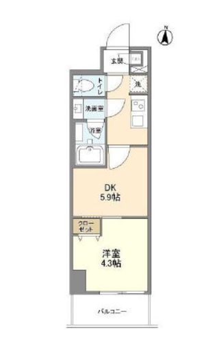 リテラス三ノ輪 902 間取り図