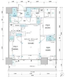 パークタワー勝どきミッド/サウス 22階 間取り図