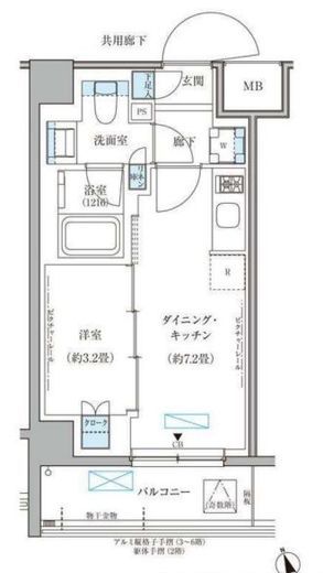 パークアクシス文京本郷 616 間取り図