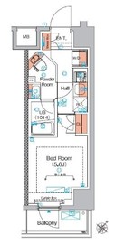 エストゥルース横浜蒔田 804 間取り図