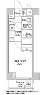 コンフォリア豊洲 619 間取り図