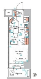 エストゥルース横浜蒔田 606 間取り図
