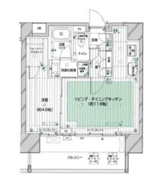 アデニウム東神田 15階 間取り図