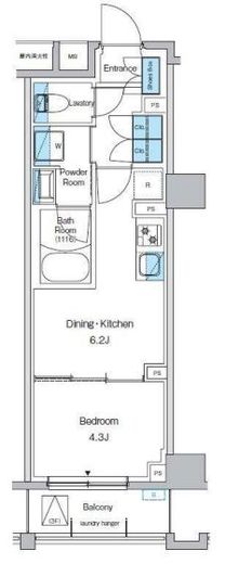 プレディアコート西葛西 204 間取り図