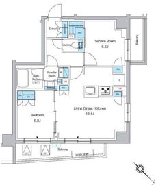プレディアコート西葛西 212 間取り図