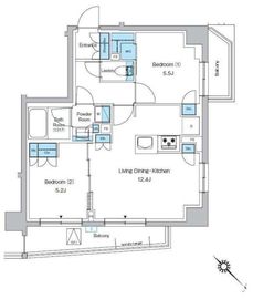 プレディアコート西葛西 508 間取り図