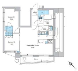 プレディアコート西葛西 604 間取り図