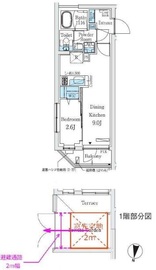 プライムブリス中野富士見町Ⅱ 303 間取り図