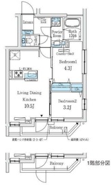 プライムブリス中野富士見町Ⅱ 502 間取り図