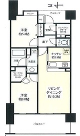 スカイクレストビュー東京 10階 間取り図