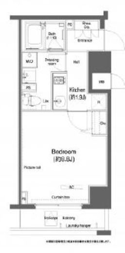 プラウドフラット鶴見Ⅰ 512 間取り図