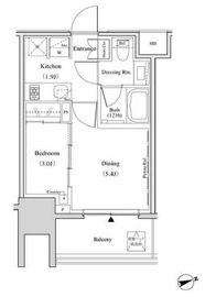 ザ・パークハビオ北千住 707 間取り図