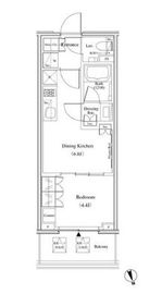ザ・パークハビオ北千住 411 間取り図