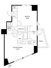 パークハビオ元麻布 502 間取り図