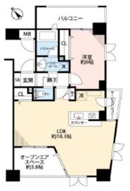 グランシティ東陽町Ⅱ 3階 間取り図