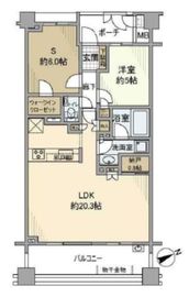 クレッセント茅ヶ崎松韻 4階 間取り図