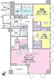 ルフォン南平台 3階 間取り図