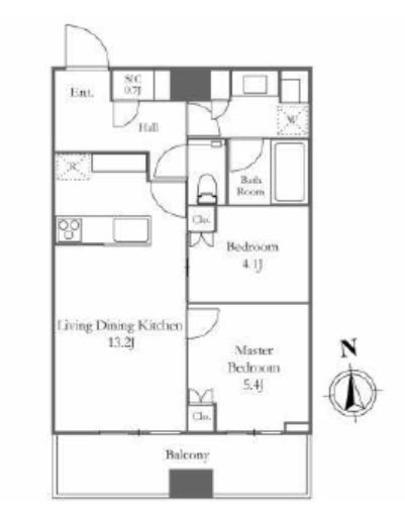 WORLD TOWER RESIDENCE 29階 間取り図