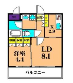 フレンシア南品川 202 間取り図