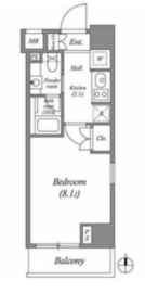アビタシオン神楽坂 304 間取り図