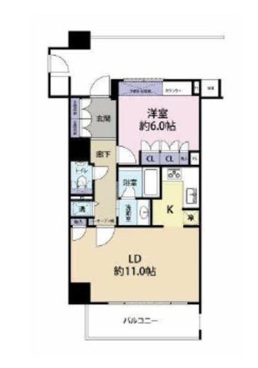 アトラス江戸川アパートメント 5階 間取り図