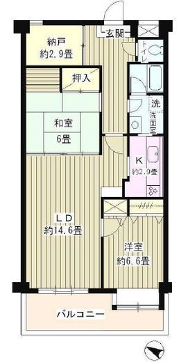 パークハイツ駒込 402 間取り図