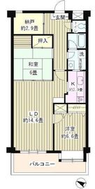 パークハイツ駒込 402 間取り図