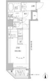 RELUXIA上野EAST (リルシア上野イースト) 6階 間取り図
