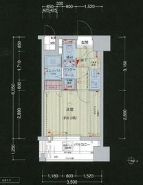 プレサンス本駒込アカデミア 3階 間取り図