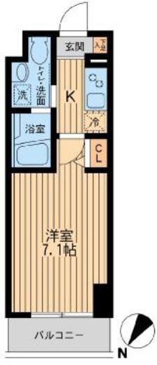 HF関内レジデンス 207 間取り図