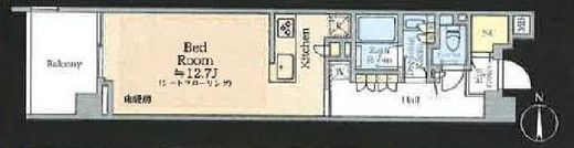 パークシティ高田馬場 3階 間取り図