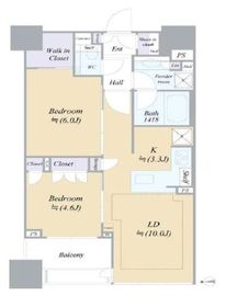 シティタワー銀座東 8階 間取り図