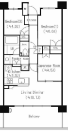 パークアクシス大船 4階 間取り図