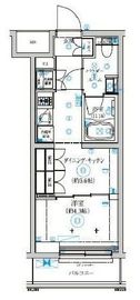 セジョリ武蔵小杉 405 間取り図