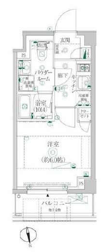 クレイシア横浜ヴェール 1階 間取り図