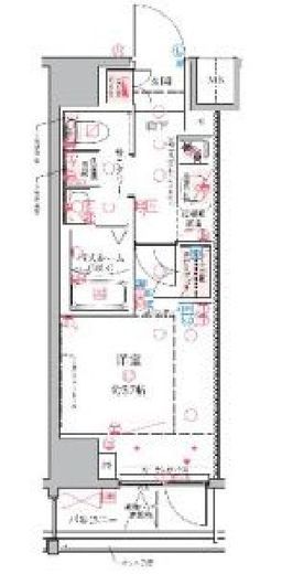 クレヴィスタ横浜関内 7階 間取り図