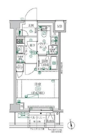 クレイシア横浜ヴェール 2階 間取り図