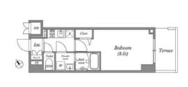 グランパセオ田端 D405 間取り図