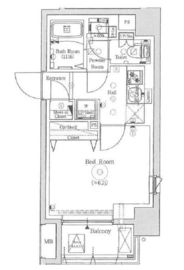 エステムコート横濱反町 6階 間取り図