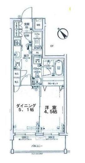 日神デュオステージ横浜 3階 間取り図