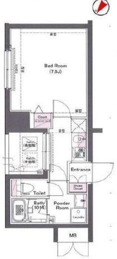 ログ勝どき 11階 間取り図