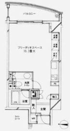 朝日マンション駒場 4階 間取り図