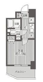 レジディア蒲田 1206 間取り図