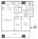 WORLD TOWER RESIDENCE 40階 間取り図